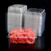 一次性塑料水果包装 有盖 摆地摊长方形两斤装 盒 西瓜草莓盒打包盒