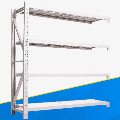 易存轻型货架仓储家用层架收纳架子置物架储物架白色120*50*200u.