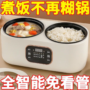德国双胆电饭煲全自动鸳鸯多功能火锅电饭锅智能蒸煮预约保温分体