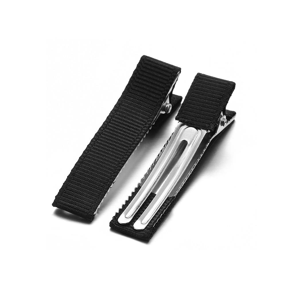 儿童发饰头纱配件双叉鸭嘴夹发卡饰品弹簧夹压扣 包布夹子材料