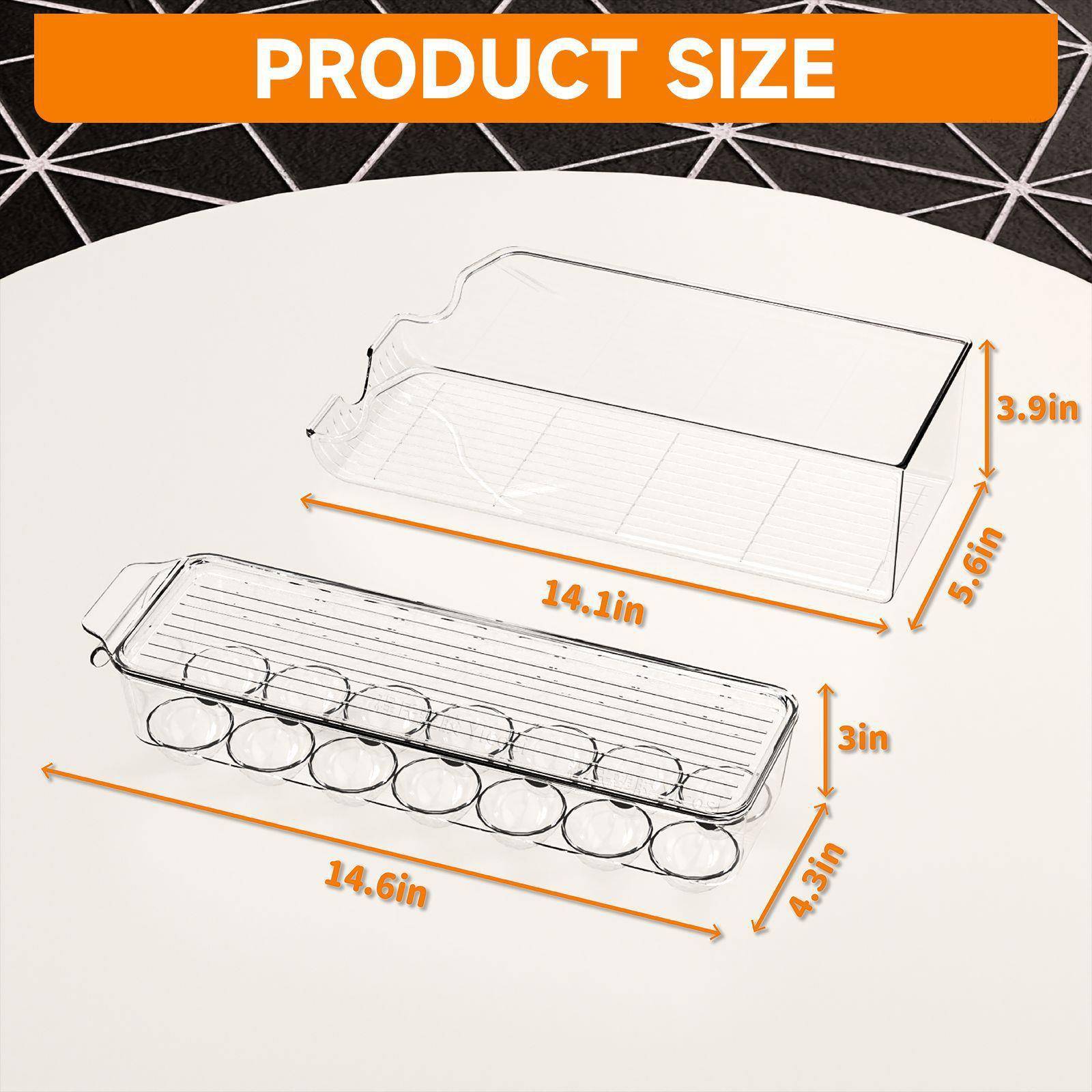 亚马逊跨境透明亚克力冰箱整理收纳盒鸡蛋水果饮料收纳箱组合工厂