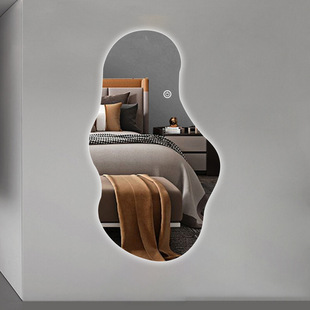 艺术镜led灯智能穿衣镜全身镜服装 饰镜家用 试衣镜创意简约壁挂装