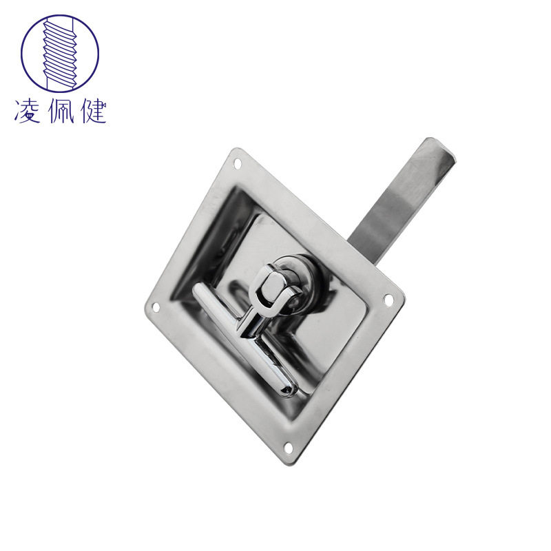 不锈钢T型手柄转动方形锁 汽车工具箱锁车厢锁 工业机械设备门锁