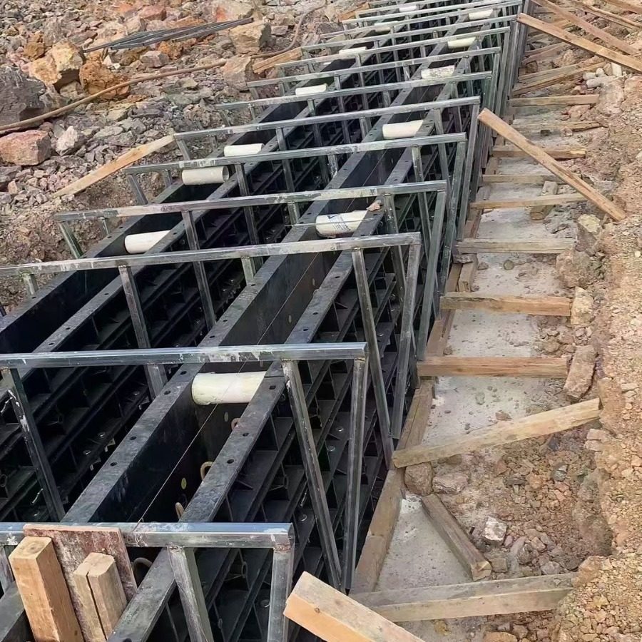 ABS塑钢方柱模板，可调式建筑方柱模板，随意调节尺寸50种方法黑