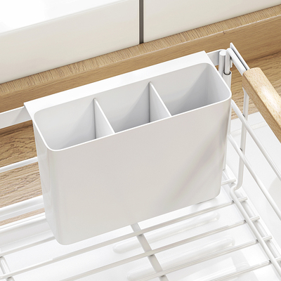 家用夹缝三格筷子筒配件厨房工具筷子勺子餐具分类小型沥水收纳架