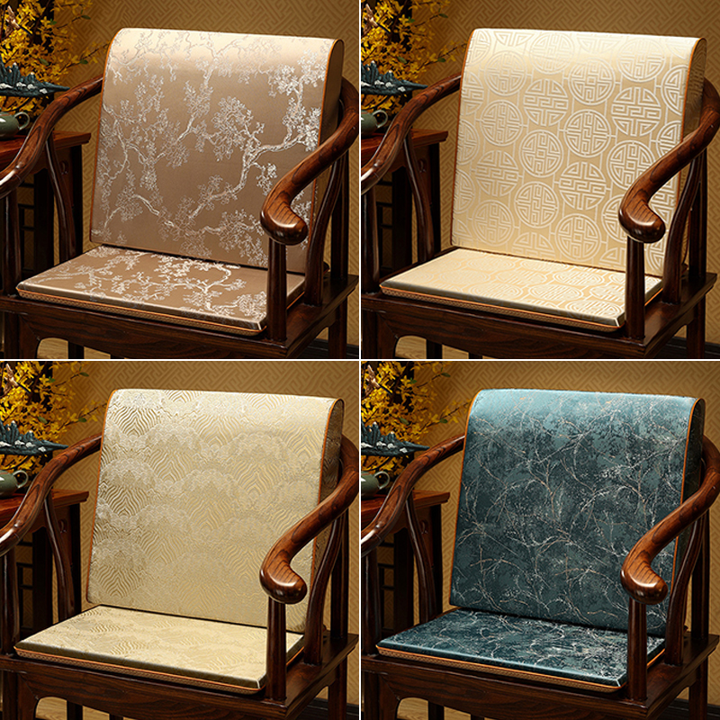 新中式靠背客厅红木沙发腰靠大靠背垫靠枕办公室椅子护腰靠垫腰垫