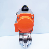 快开蝶阀 气动卫生级蝶阀 卡盘蝶阀 气动不锈钢蝶阀 气动蝶阀