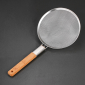 不锈钢漏勺家用厨房过滤网商用笊篱大号长柄捞面捞勺油炸漏网加固