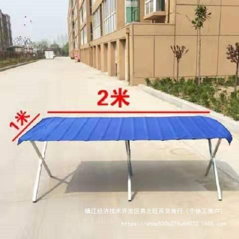 加厚夜市地摊折叠货架摆摊桌多功能组合竹布席子展示衣服鞋饰品架