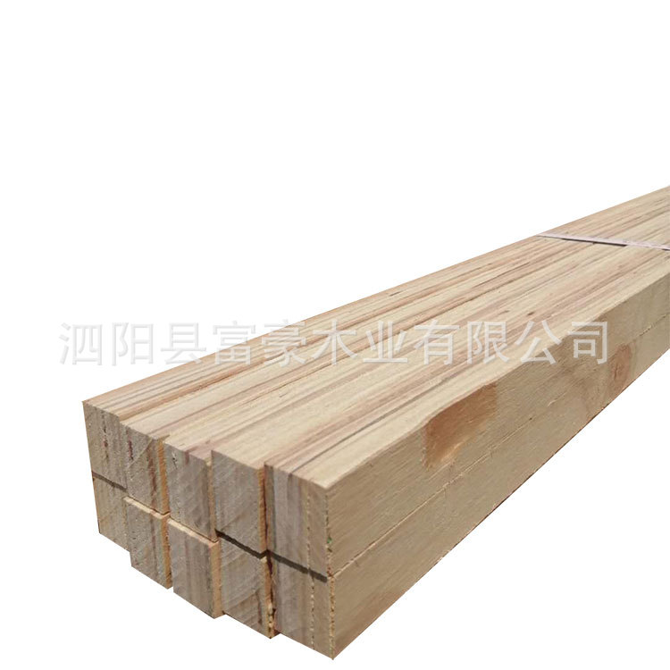 厂家供应顺向胶合板木材条木龙骨门芯材杨木多层板顺向多层板条