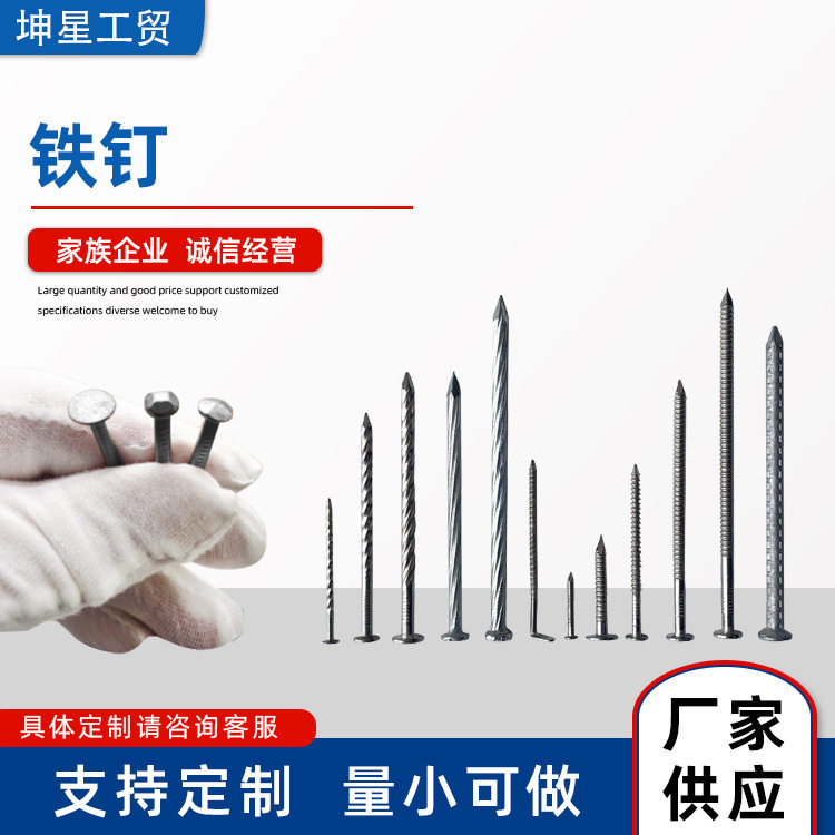 五金紧固件铁钉 厂家批发铝钉子 圆钉多规格镀锌钉 长铝钉