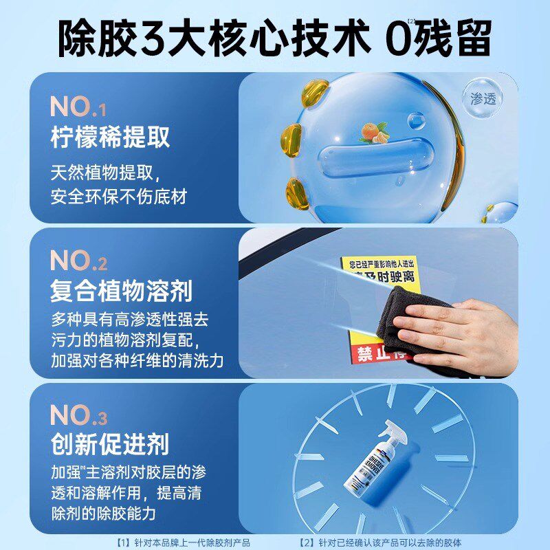 除胶剂去胶带粘痕透明胶布双面胶清洁剂残留胶印去除广告清除神器
