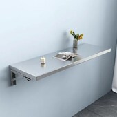 不锈钢一层挂墙架单层壁挂置物架调料架厨房墙上墙面壁挂可折叠架