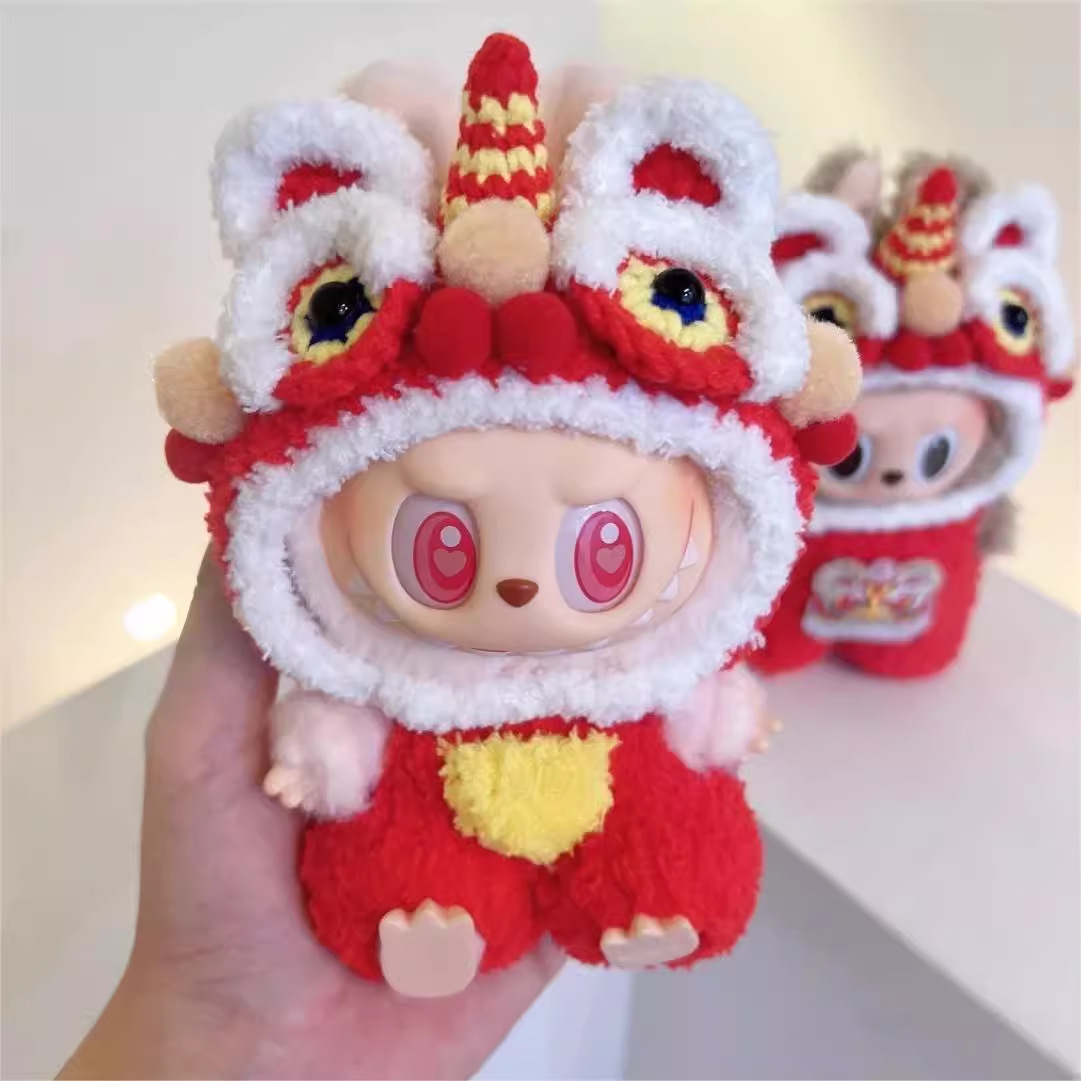 日本品质LABUBU2代坐坐派对娃衣拉布布马卡龙2代坐姿搪胶公仔衣服