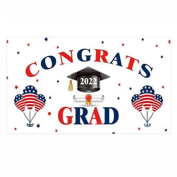 Graduation Decorations Banners Set  Congrats Grad Hanging