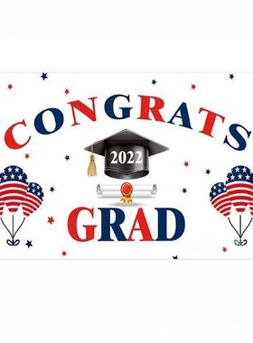 Graduation Decorations Banners Set  Congrats Grad Hanging