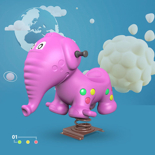 幼儿园摇马大型户外公园小区儿童弹簧摇摇乐室外游乐设施木马摇马