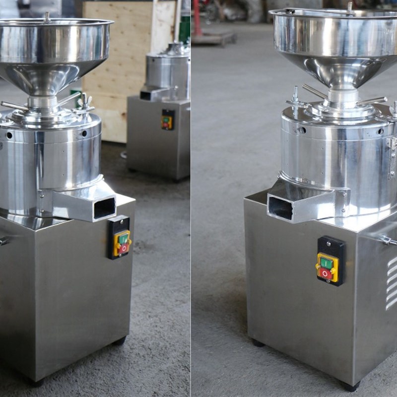 立式芝麻酱机小型两相电花生酱机全自动小型芝麻磨酱机 麻汁机