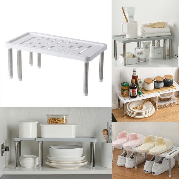 Kitchen Cabinet Counter Shelf Organizer Rack Expandable