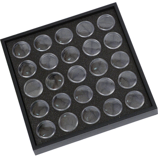 美甲工具用品25格50格豪华钻盒装饰品收纳盒黑色装钻盒子展示盒