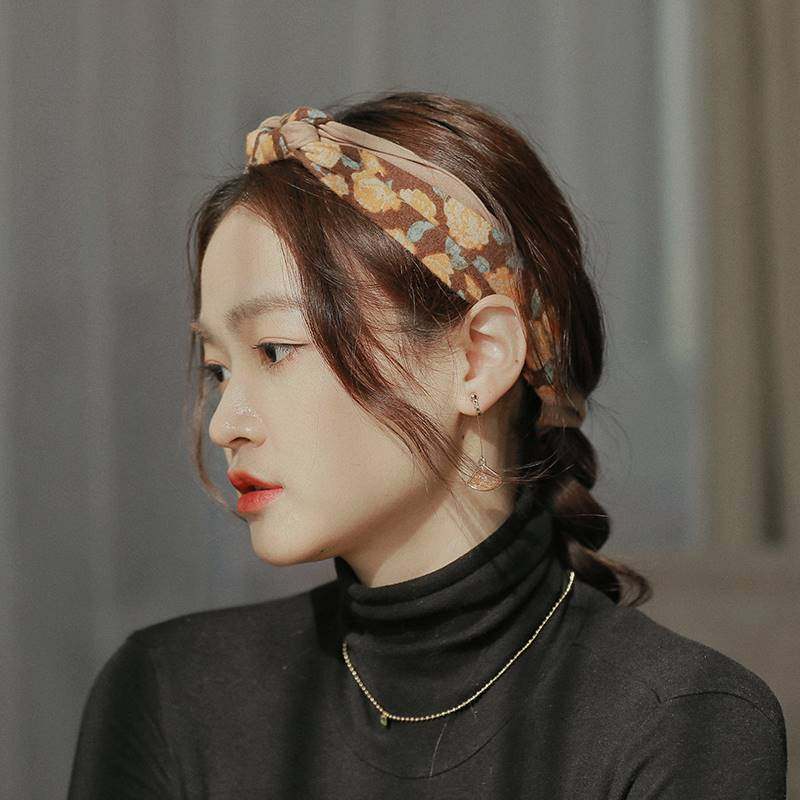 Hair hoe hair binding of retro French daily wearing ribbons