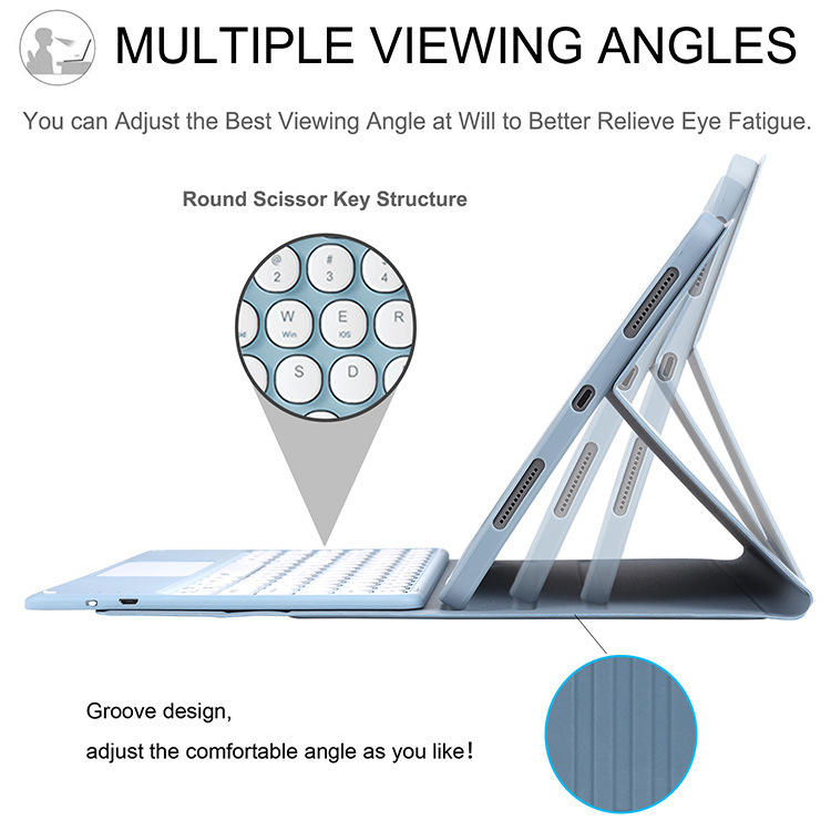 适用2021ipadpro11寸蓝牙键盘air4保护套10.2触控9.7键盘10.9皮套