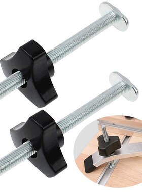 2 Sets M8 T-Track Bolts Knobs T Slot Bolts And Knobs Clamps