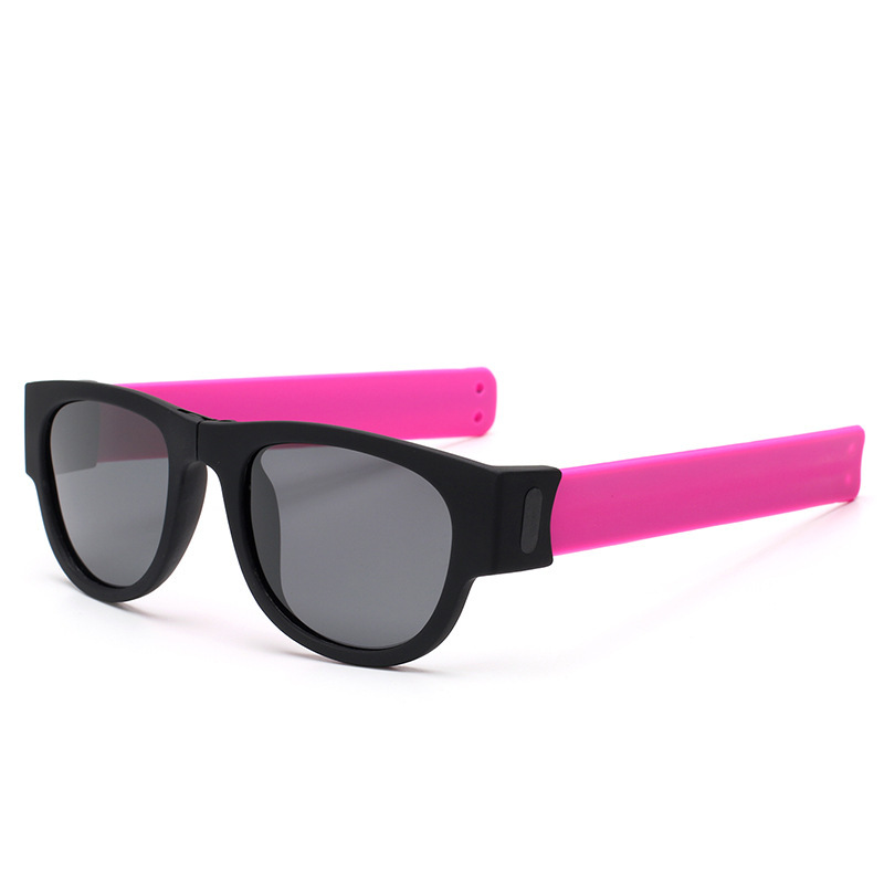 新品.骑行滑板啪啪圈偏光太阳镜Folding Sunglasses手臂摺叠眼镜i