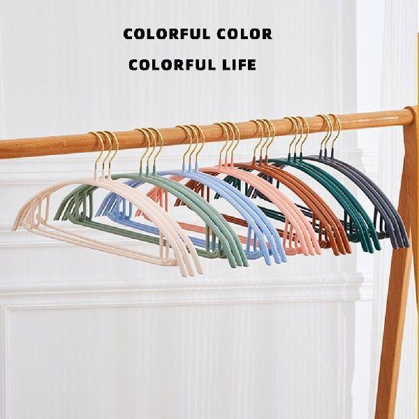 10pcs Coat Hangers Half Round Hanger Non-slip Non-marking