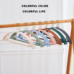 10pcs Coat Hangers Half Round Hanger Non-slip Non-marking