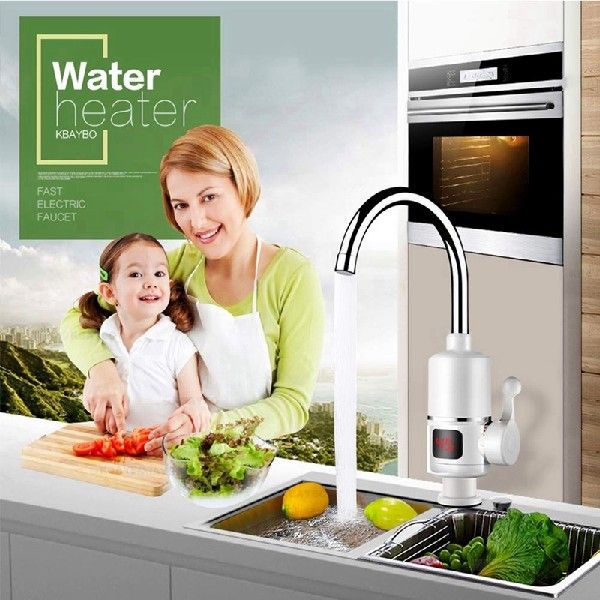 2X 3000W Instant Tankless Electric Hot Water Heater Faucet