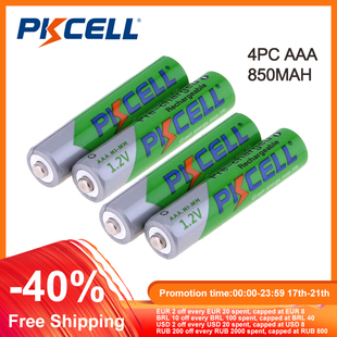 2/4/8/12/28/50Pcs PKCELL AAA Battery 3A 1.2V Ni-MH AAA Recha