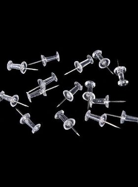 40pcsset Clear Transparent Plastic Tacks Push Pins
