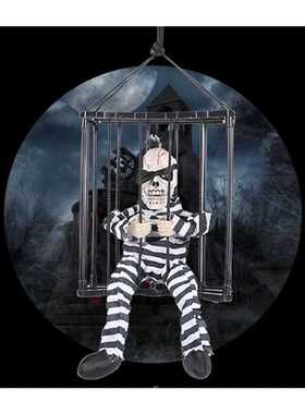 Scary Talking Prisoner Indoor Animatronic Prank Home Motion