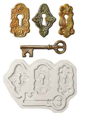 New Vintage Key Mong Silicone Mold DIY Cake Baking Decor