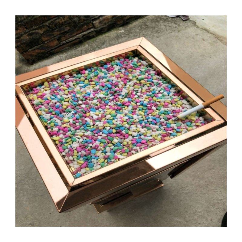 斤装灭烟沙烟灰缸彩石子造景彩沙粗石子英砂粗沙垃圾桶烟灰沙石