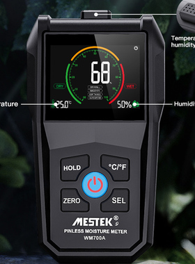 Mestek Pinless Wood Moisture Meter Hygrometer Timber Damp De