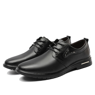 Mens Casual Shoes New Genuine Leather Lace Up Luxury Loafers