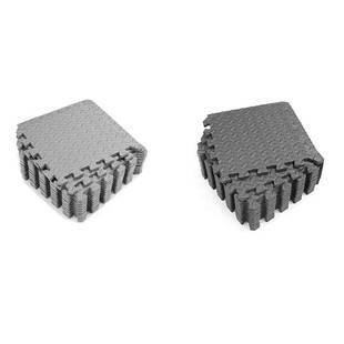 Home Gym Floor 12Pcs Exercise and Foam Mat Mats