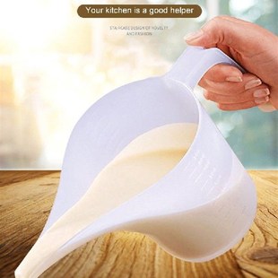 1L Thicken Tip Mouth Plastic Measuring Jug high temperature