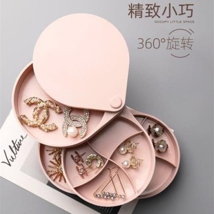 Necklace box multi-layer round jewelry box moisture-profof