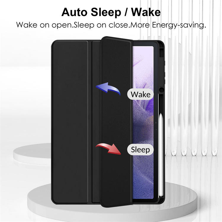 适用tab S7 FE T736保护套S7 plus T970三折皮套S8+X800