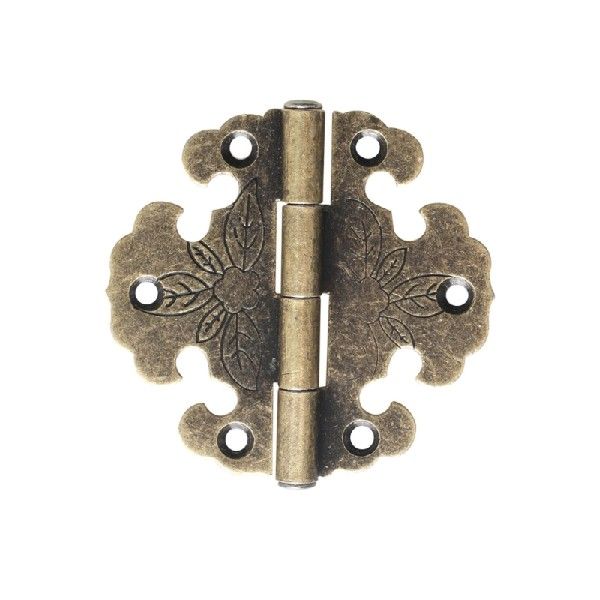 10Pcs Box Furniture Hardware Round Hinge Cabinet Jewelry