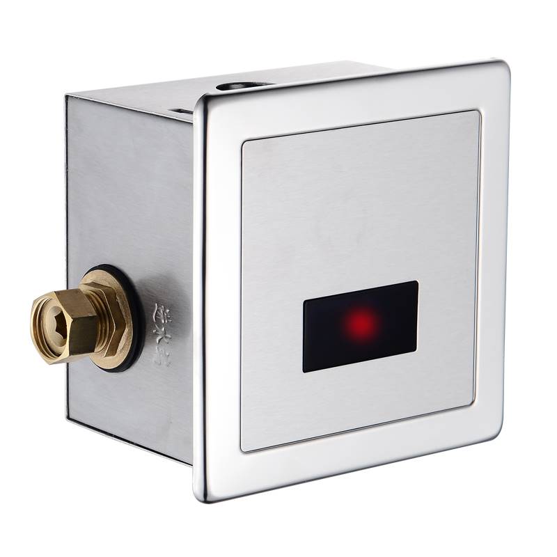 JIJOMO暗装大小便全自动不锈钢冲水配件冲洗电磁阀挂墙直流感应器