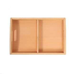 Montessori Wooden Compartments Tray for Sorting and