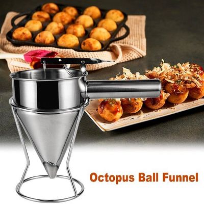Kitchen Batter Dispenser Stainless Steel Conical Funnel