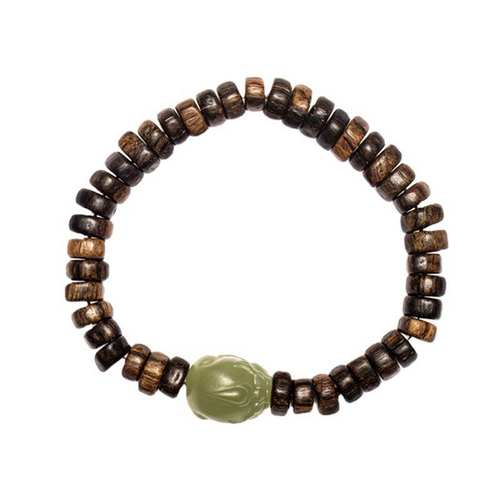 Qinan agarwood hand string with shape beads DIY Hotan Jade