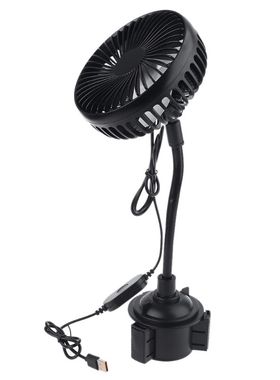 5V Car Cup Holder Fan Universal Adjustable Gooseneck Cup 3 S