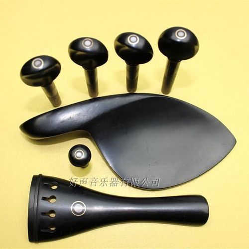 New high quality Ebony Violin Parts 4/4, 3/4, 1/2, 1/4 size