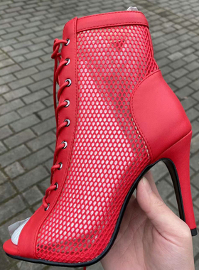 New Sexy High Heels Hollow Mesh Sandals Summer Fashion rend